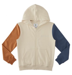 Beige Kids' DC Shoes Baseline Zip-Up Hoodie | DC-5812794