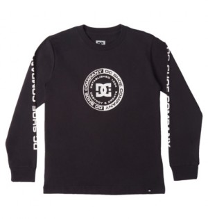 Black Kids' DC Shoes DC Corpo Long Sleeve T-Shirt | DC-6274913