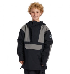 Black Kids' DC Shoes Dc-43 Technical Snowboard Jackets | DC-5980261