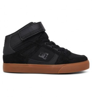 Black Kids' DC Shoes Pure High-Top EV Skate Shoes | DC-8930264