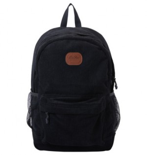 Black Men DC Shoes Backsider Medium Corduroy Backpacks | DC-6087134