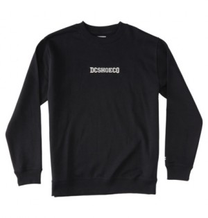 Black Men DC Shoes Baseline Sweatshirts | DC-9405217