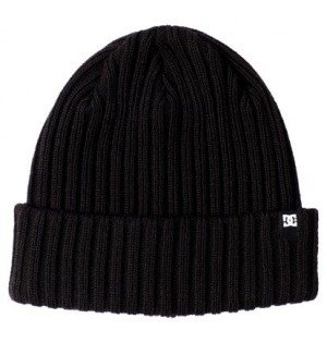 Black Men DC Shoes Fish N Destroy 2 Cuffed Beanie | DC-8625794