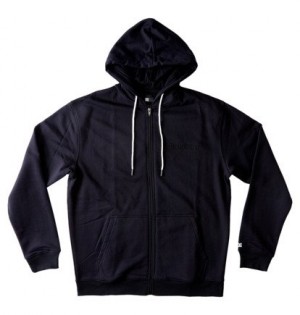 Black Men DC Shoes Riot Zip-Up Hoodie | DC-6251973