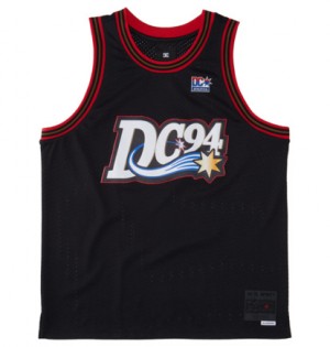 Black Men DC Shoes Starz 94 Jersey Muscle T-Shirt | DC-9476312