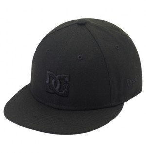 Black / Black Men DC Shoes Lo Pro New Era 59/50 Low Profile Cap | DC-2459310