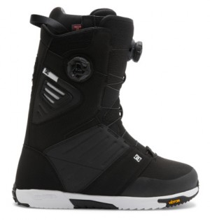 Black / Black / White Men DC Shoes Judge BOA® Snowboard Boots | DC-5816329