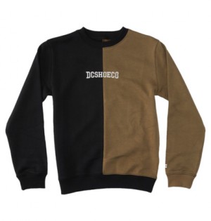 Black / Brown Kids' DC Shoes Baseline Sweatshirts | DC-9718306