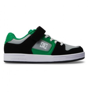 Black / Green Kids' DC Shoes Manteca 4 V Skate Shoes | DC-8061425