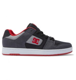 Black / Grey / Red Men DC Shoes Manteca Zero Waste Recycled Sneakers | DC-9263018