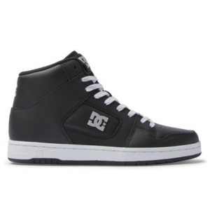 Black / Silver Women DC Shoes Manteca 4 Hi Sneakers | DC-9712486