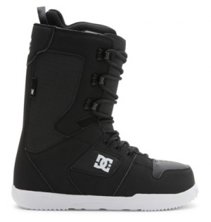 Black / White Men DC Shoes Phase Lace Snowboard Boots | DC-0235976