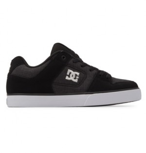 Black / White Men DC Shoes Pure Sneakers | DC-3298615