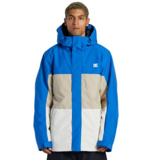 Blue Men DC Shoes Defy Technical Snowboard Jackets | DC-2410653