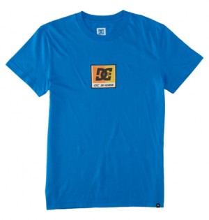 Blue Men DC Shoes Racer T-Shirt | DC-4789120