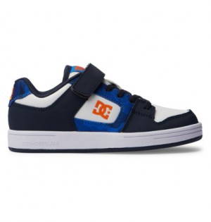 Blue / Orange Kids' DC Shoes Manteca 4 V Skate Shoes | DC-7416805