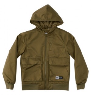 Brown Kids' DC Shoes Escalate Padded Jackets | DC-3578460