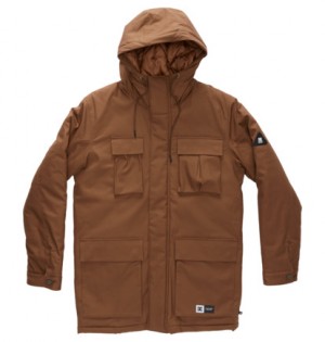 Brown Men DC Shoes Maybury Parka | DC-9710458