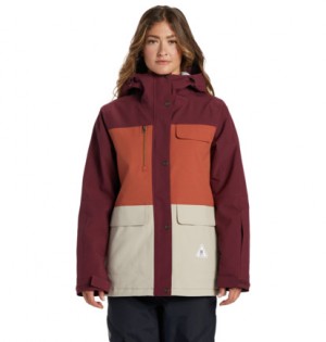 Brown Women DC Shoes Liberate Technical Snowboard Jackets | DC-1405687