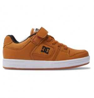 Brown / Black Kids' DC Shoes Manteca 4 V Skate Shoes | DC-7802963