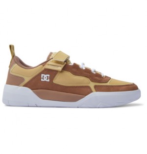 Brown / Brown Men DC Shoes Metric S x Will Skate Shoes | DC-4896702