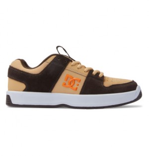 Brown / Brown / Orange Men DC Shoes Lynx Zero S Skate Shoes | DC-2786513