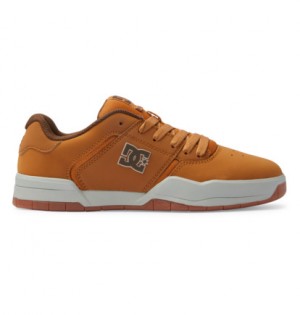 Brown / Chocolate Men DC Shoes Central Sneakers | DC-5942367