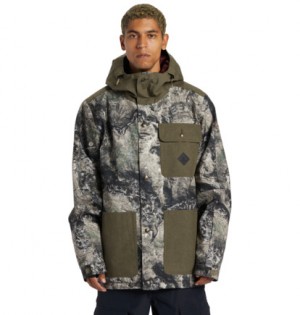 Camo Men DC Shoes Servo Technical Snowboard Jackets | DC-4238751