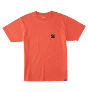 Coral Men DC Shoes DC Star Pocket T-Shirt | DC-0274863