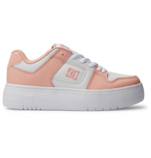 Coral Women DC Shoes Manteca 4 Platform Sneakers | DC-0734168