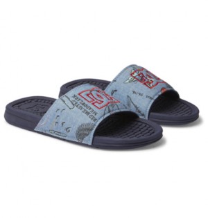 Dark Blue Women DC Shoes Bolsa Flip Flops | DC-0279348