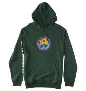 Dark Green Men DC Shoes Outdoorsman Hoodie | DC-1243987