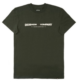 Dark Green Men DC Shoes Sku Up T-Shirt | DC-6314289