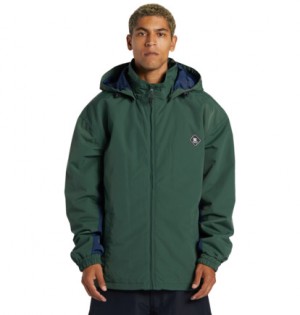 Dark Green Men DC Shoes Vista Technical Snowboard Jackets | DC-1368495