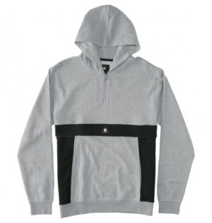 Grey Men DC Shoes Optics Zip-Up Hoodie | DC-0467591