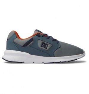 Grey / Blue / Grey Men DC Shoes Skyline Lightweight Sneakers | DC-2179084