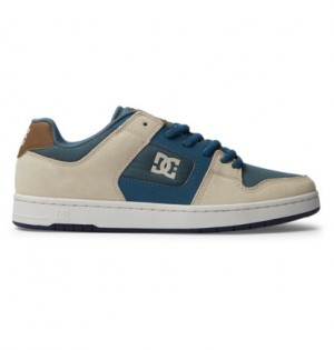 Grey / Blue / White Men DC Shoes Manteca Sneakers | DC-6427185