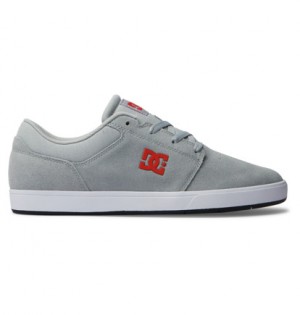 Grey / White / Grey Men DC Shoes Crisis 2 Skate Shoes | DC-6174089