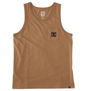 Khaki Men DC Shoes DC Star Pocket T-Shirt | DC-7582641