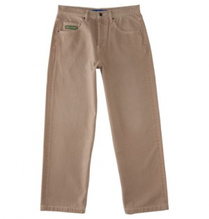 Khaki Men DC Shoes Worker Baggy Jeans | DC-4137586