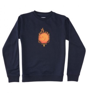 Navy Kids' DC Shoes Its All Good Sweatshirts | DC-5932780