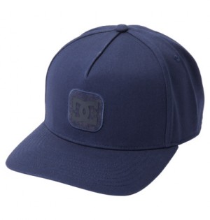 Navy Men DC Shoes Anafront Snapback Cap | DC-5246980