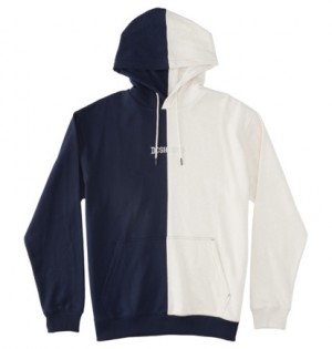 Navy Men DC Shoes Baseline Ph Hoodie | DC-2419605