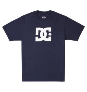 Navy Men DC Shoes DC Star T-Shirt | DC-9506214