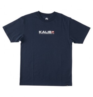 Navy Men DC Shoes Kalis 25 T-Shirt | DC-1432679