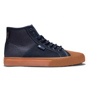 Navy Men DC Shoes Manual Hi Wnt High-Top Sneakers | DC-0743568