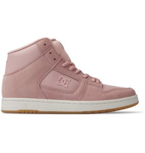 Pink Women DC Shoes Manteca 4 Hi Sneakers | DC-3754928