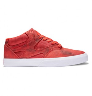 Red Men DC Shoes Kalis Vulc Mid Sneakers | DC-2138564