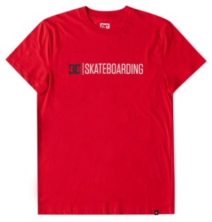 Red Men DC Shoes Minimal T-Shirt | DC-5746801