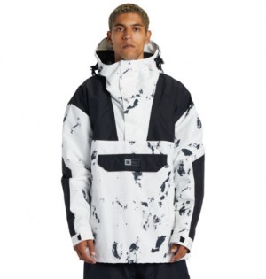 White Camo Men DC Shoes Dc-43 Technical Snowboard Jackets | DC-0492157